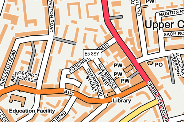 E5 8SY map - OS OpenMap – Local (Ordnance Survey)