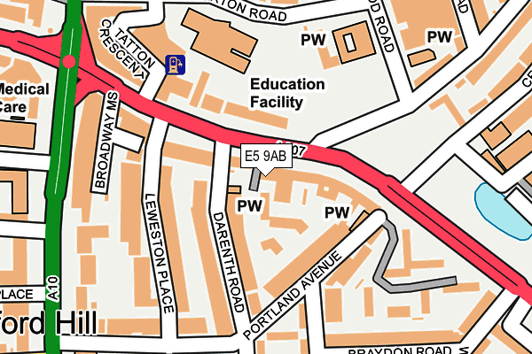 E5 9AB map - OS OpenMap – Local (Ordnance Survey)