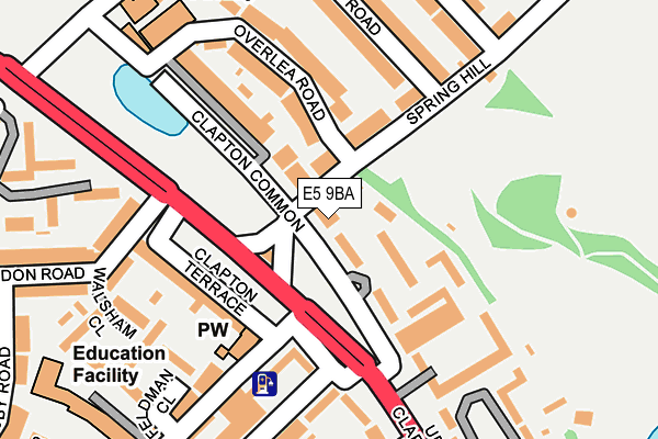 E5 9BA map - OS OpenMap – Local (Ordnance Survey)