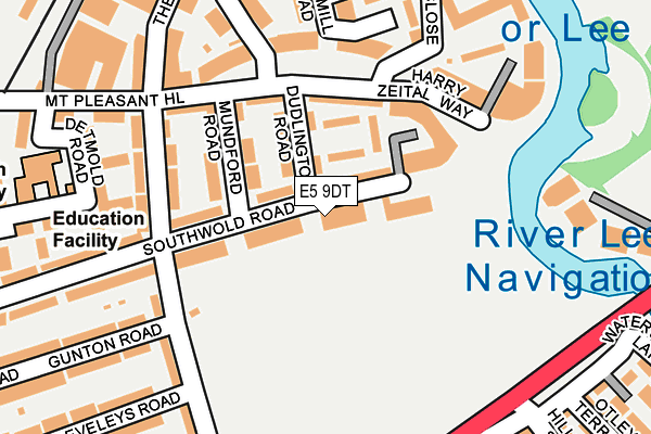 E5 9DT map - OS OpenMap – Local (Ordnance Survey)