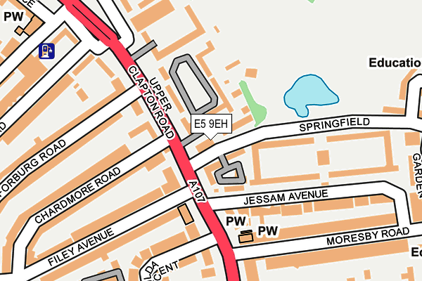 E5 9EH map - OS OpenMap – Local (Ordnance Survey)