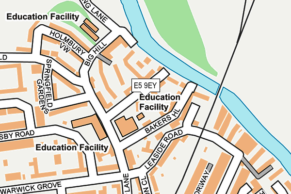 E5 9EY map - OS OpenMap – Local (Ordnance Survey)