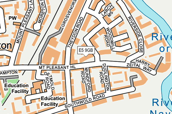 E5 9GB map - OS OpenMap – Local (Ordnance Survey)