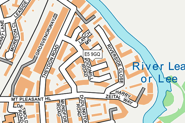 E5 9GQ map - OS OpenMap – Local (Ordnance Survey)