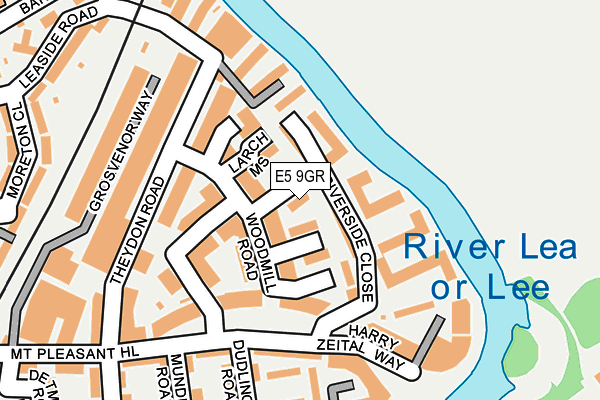 E5 9GR map - OS OpenMap – Local (Ordnance Survey)