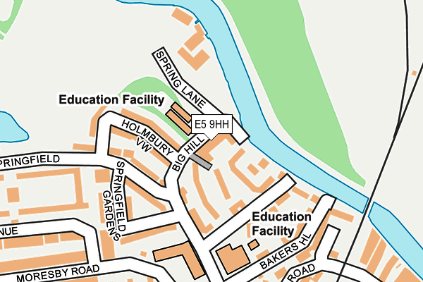 E5 9HH map - OS OpenMap – Local (Ordnance Survey)