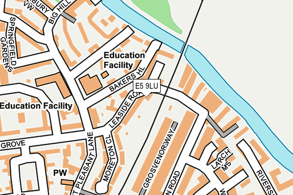 E5 9LU map - OS OpenMap – Local (Ordnance Survey)
