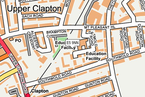 E5 9NN map - OS OpenMap – Local (Ordnance Survey)