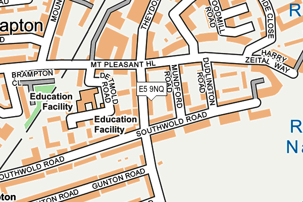 E5 9NQ map - OS OpenMap – Local (Ordnance Survey)