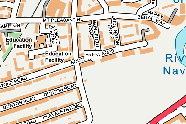 E5 9PA map - OS OpenMap – Local (Ordnance Survey)