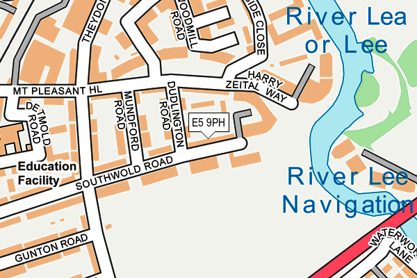 E5 9PH map - OS OpenMap – Local (Ordnance Survey)