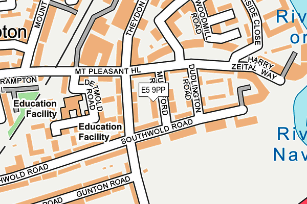 E5 9PP map - OS OpenMap – Local (Ordnance Survey)