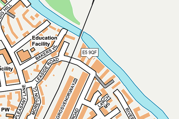 E5 9QF map - OS OpenMap – Local (Ordnance Survey)