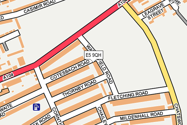 E5 9QH map - OS OpenMap – Local (Ordnance Survey)