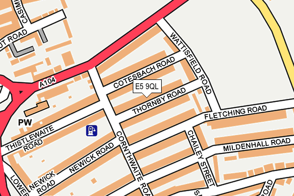 E5 9QL map - OS OpenMap – Local (Ordnance Survey)