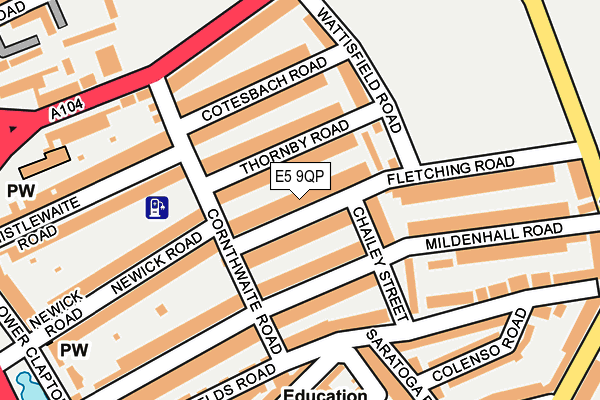 E5 9QP map - OS OpenMap – Local (Ordnance Survey)