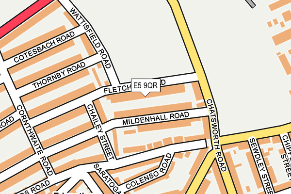 E5 9QR map - OS OpenMap – Local (Ordnance Survey)