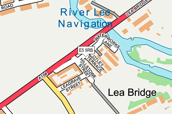 E5 9RB map - OS OpenMap – Local (Ordnance Survey)