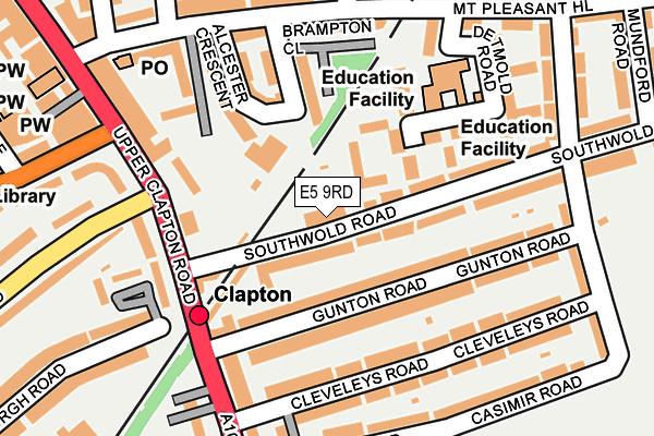 E5 9RD map - OS OpenMap – Local (Ordnance Survey)