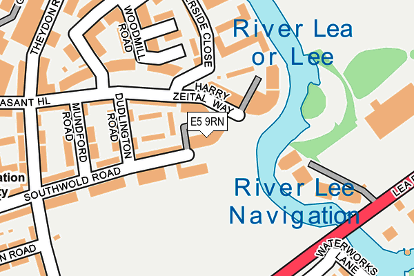 E5 9RN map - OS OpenMap – Local (Ordnance Survey)