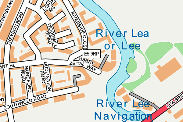 E5 9RP map - OS OpenMap – Local (Ordnance Survey)