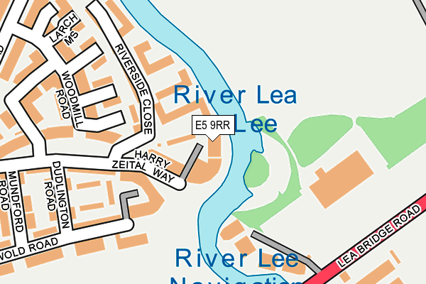 E5 9RR map - OS OpenMap – Local (Ordnance Survey)