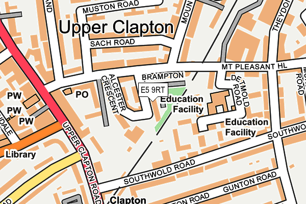 E5 9RT map - OS OpenMap – Local (Ordnance Survey)