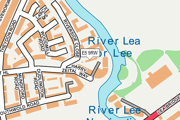 E5 9RW map - OS OpenMap – Local (Ordnance Survey)