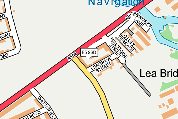 E5 9SD map - OS OpenMap – Local (Ordnance Survey)
