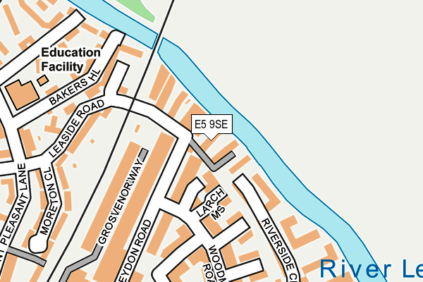 E5 9SE map - OS OpenMap – Local (Ordnance Survey)