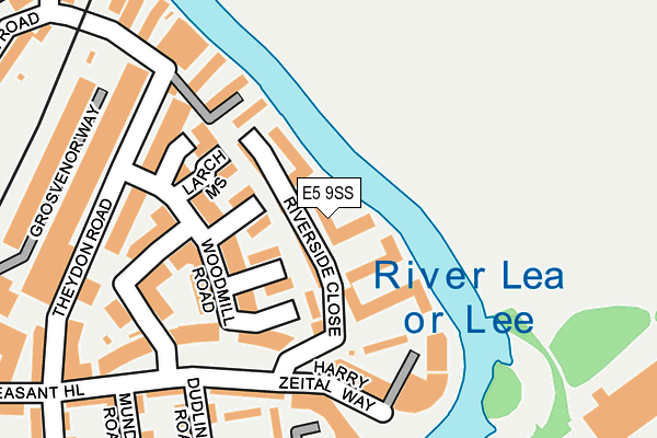 E5 9SS map - OS OpenMap – Local (Ordnance Survey)