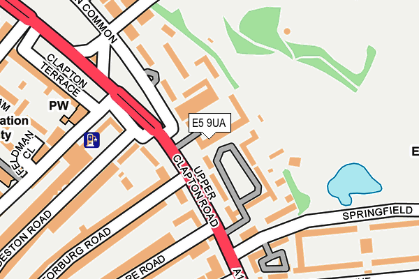 E5 9UA map - OS OpenMap – Local (Ordnance Survey)