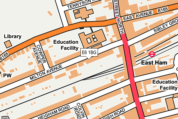 E6 1BG map - OS OpenMap – Local (Ordnance Survey)