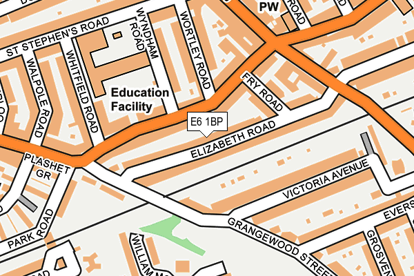 E6 1BP map - OS OpenMap – Local (Ordnance Survey)