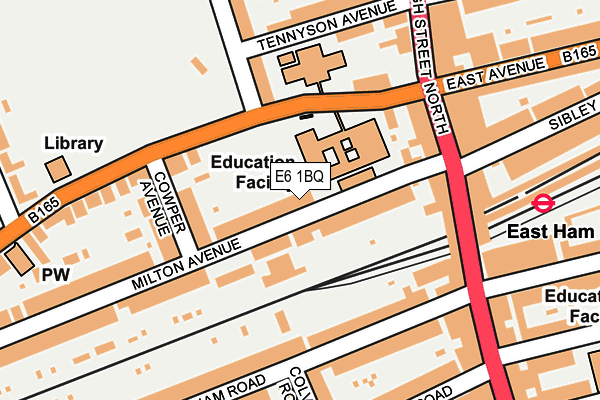 E6 1BQ map - OS OpenMap – Local (Ordnance Survey)