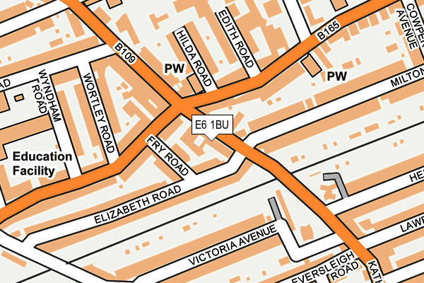 E6 1BU map - OS OpenMap – Local (Ordnance Survey)