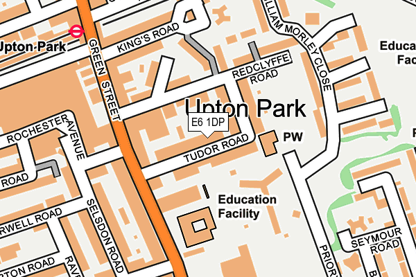 E6 1DP map - OS OpenMap – Local (Ordnance Survey)