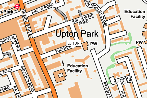 E6 1DR map - OS OpenMap – Local (Ordnance Survey)