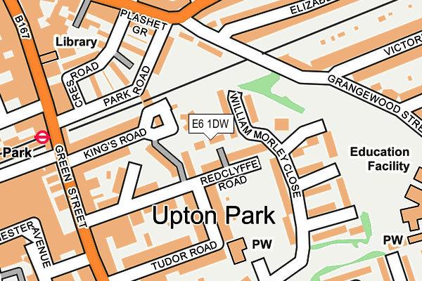 E6 1DW map - OS OpenMap – Local (Ordnance Survey)