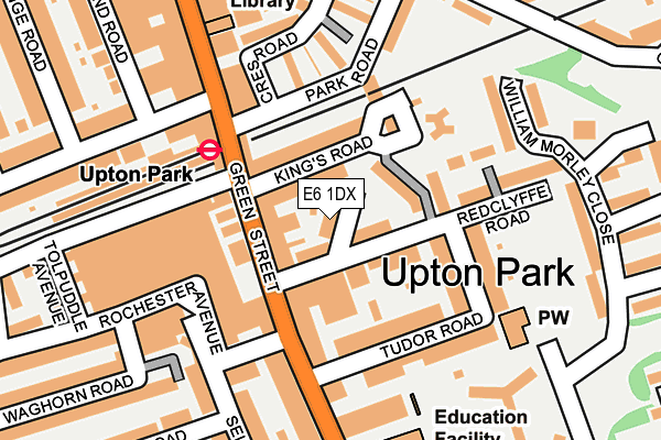 E6 1DX map - OS OpenMap – Local (Ordnance Survey)