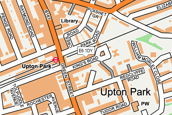 E6 1DY map - OS OpenMap – Local (Ordnance Survey)