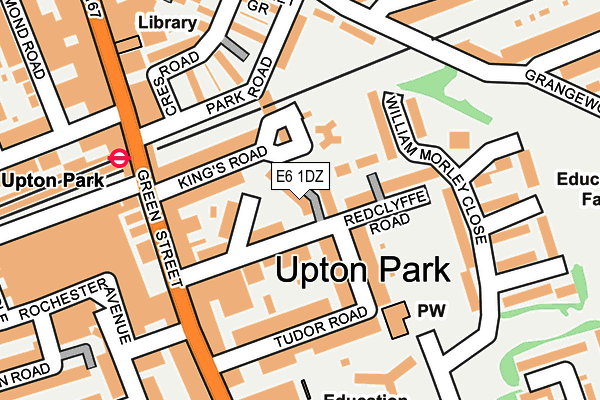 E6 1DZ map - OS OpenMap – Local (Ordnance Survey)