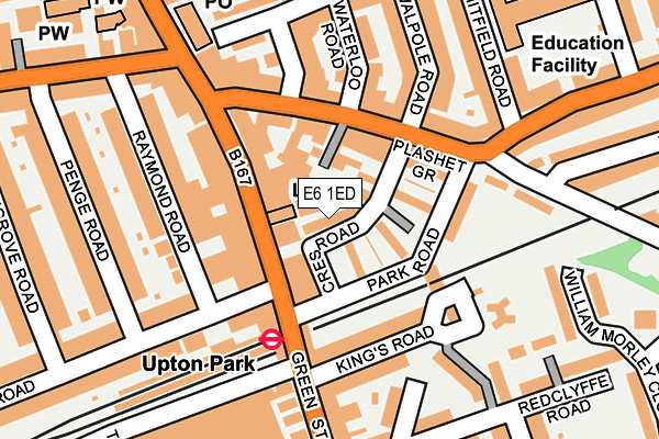 E6 1ED map - OS OpenMap – Local (Ordnance Survey)