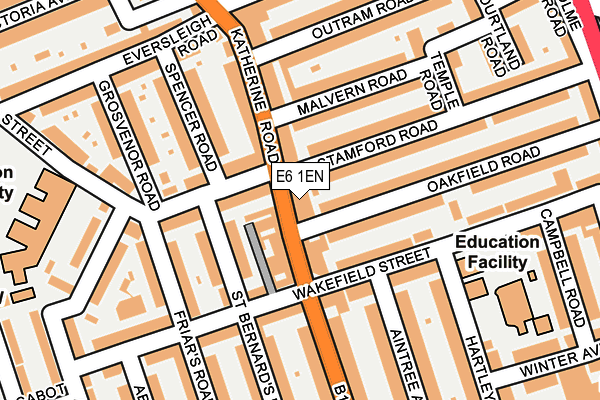 E6 1EN map - OS OpenMap – Local (Ordnance Survey)