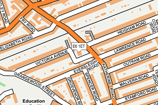 E6 1ET map - OS OpenMap – Local (Ordnance Survey)