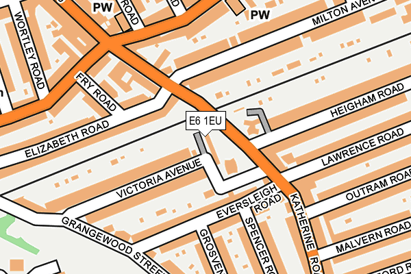E6 1EU map - OS OpenMap – Local (Ordnance Survey)