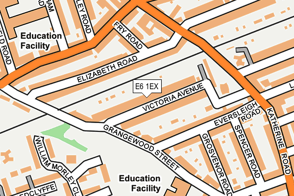 E6 1EX map - OS OpenMap – Local (Ordnance Survey)