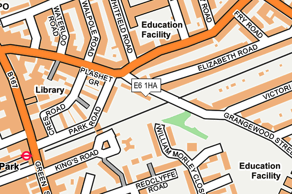 E6 1HA map - OS OpenMap – Local (Ordnance Survey)