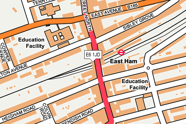 E6 1JD map - OS OpenMap – Local (Ordnance Survey)