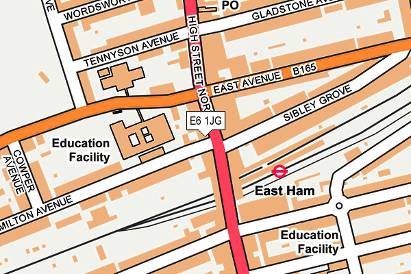 E6 1JG map - OS OpenMap – Local (Ordnance Survey)